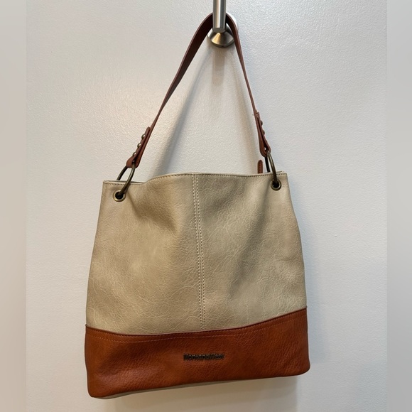 Montana West Handbags - Montana West Leather Shoulder Bag Tan Brown NWOT
